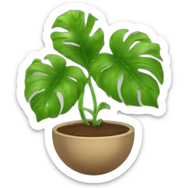 Une plante qui mange un ballon de foot sticker