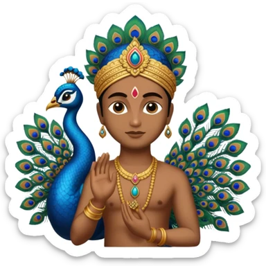 Murugan vel and peocock at back vel also with  sticker