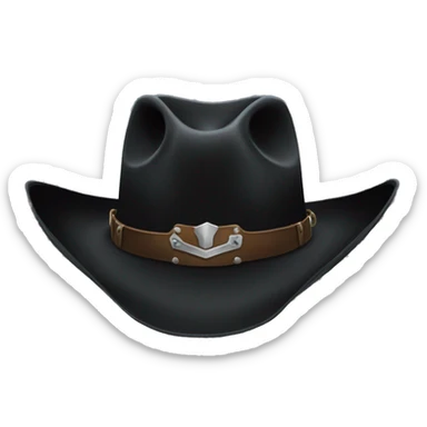 the lone ranger black cowboy hat sticker