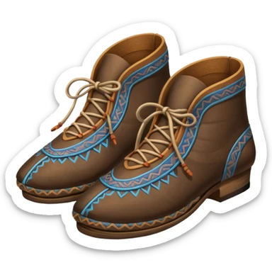 ancient mongolian shoes sticker