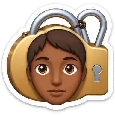 lock in human sticker