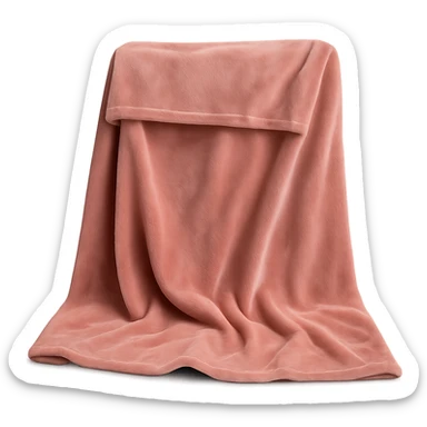 pink velvet throw blanket sticker