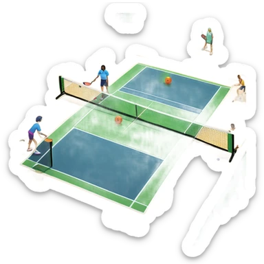 Pickleball sticker