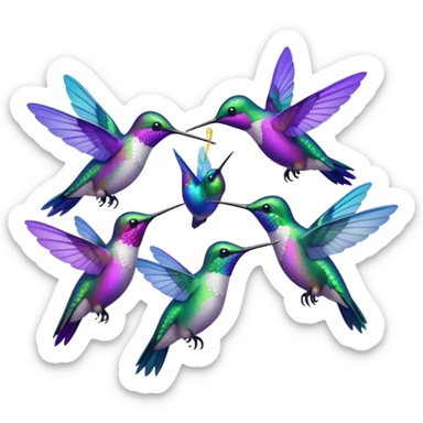 MORE HUMMINGBIRDS sticker