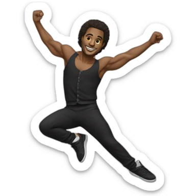 Michel Jordan en train de danser sticker