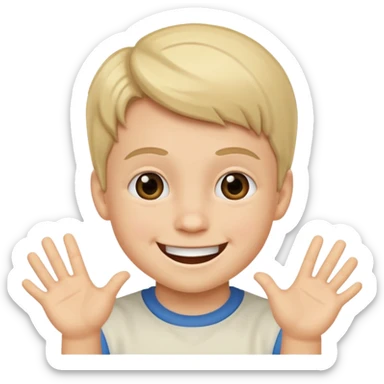 The six seven kid meme  sticker