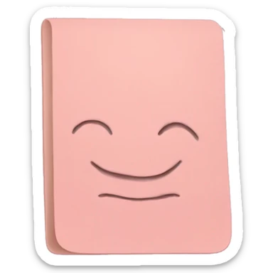 Light pink notepad sticker