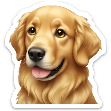 Perro golden retriever  sticker