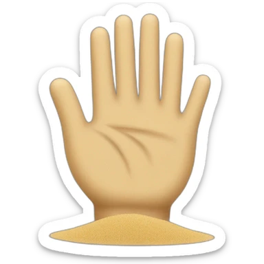 handful of sand sticker