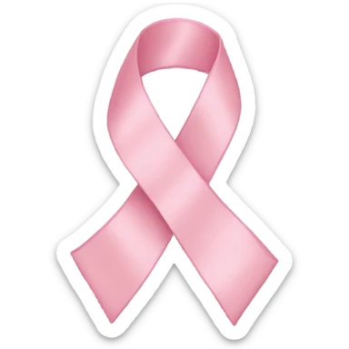 pastel pink ribbon sticker