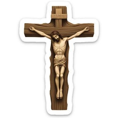 cruz de jesus sticker