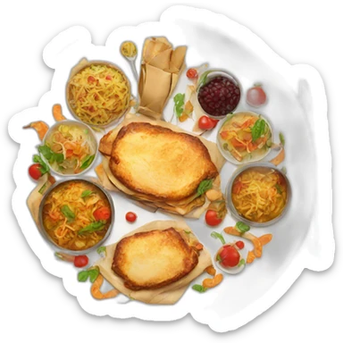 party dinner sticker