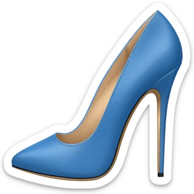 heels with the blue colors sticker