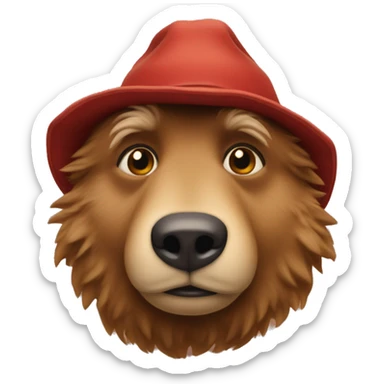 small-face-paddington-bear sticker