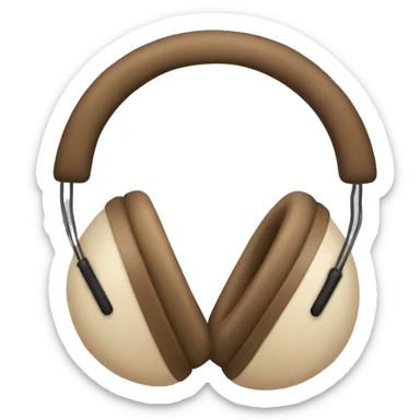 beige earmuffs sticker