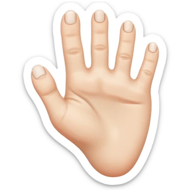 a foot with hand fingers sticker