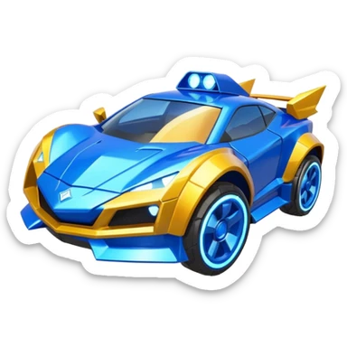 super sonic legend rank from the game rocket league  sticker