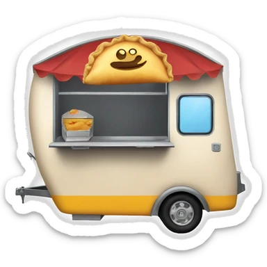 Empanada food trailer sticker