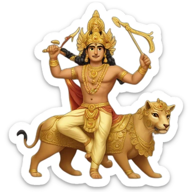 Mighty Arjuna Hindu epic sticker