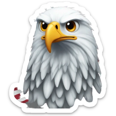 eagle-with-american-flag sticker