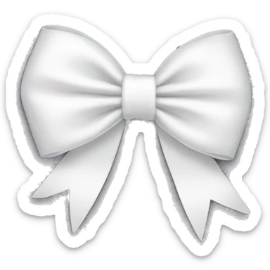 white bow sticker