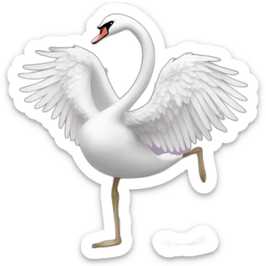 Barbie Swan lake sticker