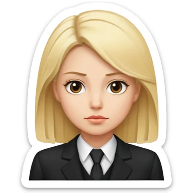 Mafia blondes woman sticker