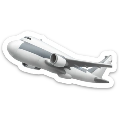 mundo con un avion sticker