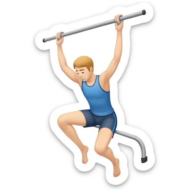 Hanging Bent Knee Wiper exercisde sticker