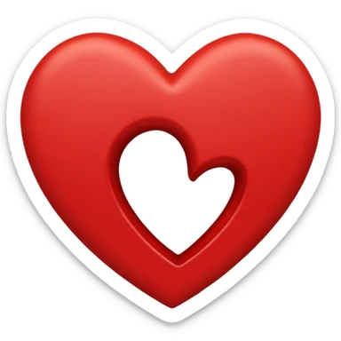 Cœur pas remplie à l’intérieur  sticker