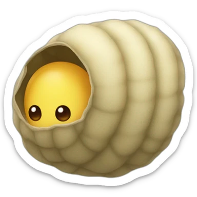 larva cocoon sticker