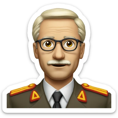 soviet engineer diplomat full scale photoealistic serious sticker