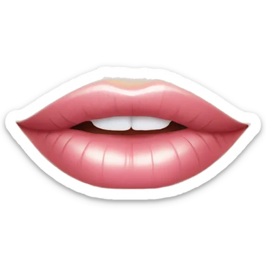 Permanent makeup lips sticker