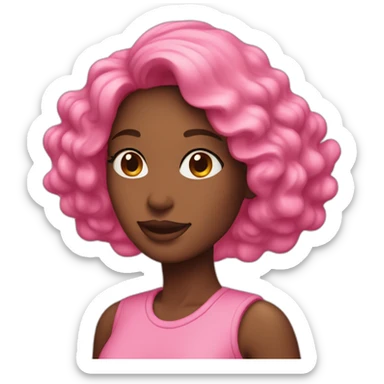 Pink woman’s day sticker