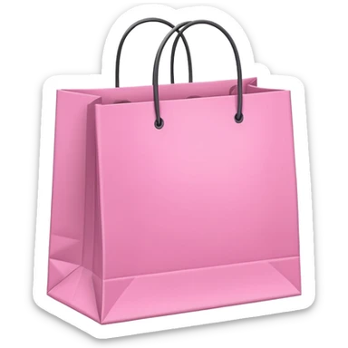 PINK SHOPPING BAGS sticker