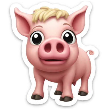 pigsin the desert  sticker