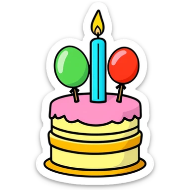 Happy birthday sticker