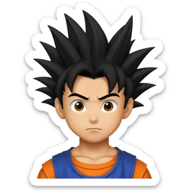 a boy in dragon ball style sticker