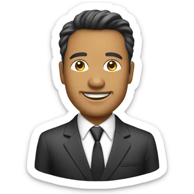 business owner, ceo, founder in suit sticker