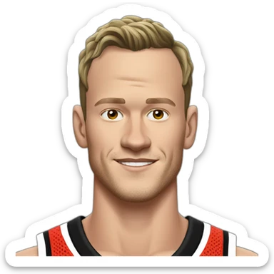 Jonathan Toews as a rainbow beach bum sticker