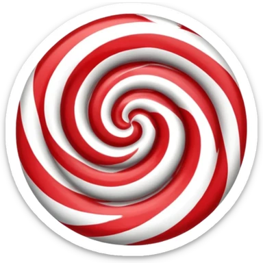 Peppermint emoji sticker