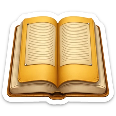 open book for solo reading sticker