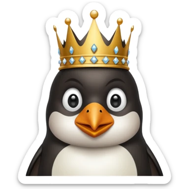 Penguin leach king sticker