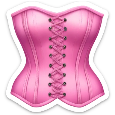 Pink corset sticker