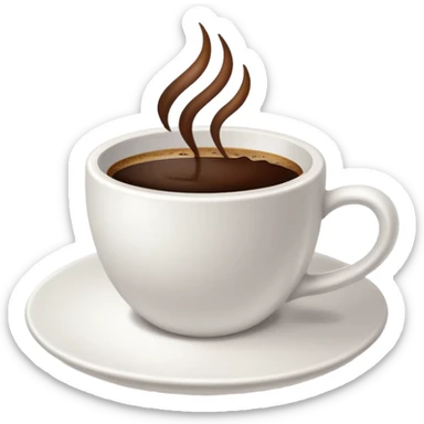 coffe and paper sticker