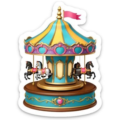 Carousel Music Box sticker