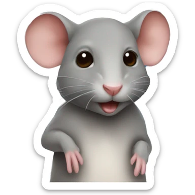 israel flag rat sticker