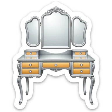 silver DRESSING TABLE sticker