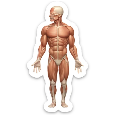 anatomical muscle  sticker