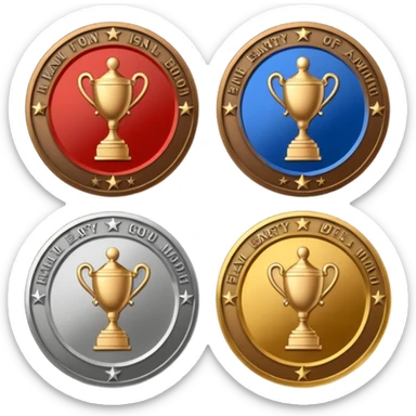 You have to make 3 emblems:

1) Bronze Early Supporter
2) Silver Early Supporter
3) Gold Early Supporter

Make sure the text is clearly engraved into a medal made of each corresponding emblem sticker